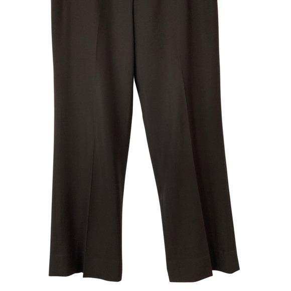 Anne Klein Dress Pants Brown Size 4 Wool Blend Stretch Straight Leg Lined Office - Picture 3 of 6